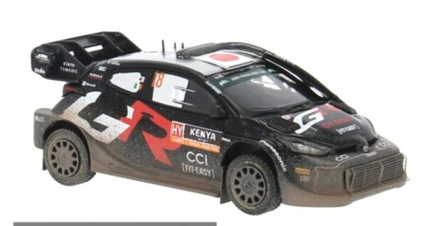 Toyota Toyota GR Yaris Rally 1 #18 WRC 2nd Safari Rally Kenya 2024 (Dirty Version) - 1:43 - IXO Models
