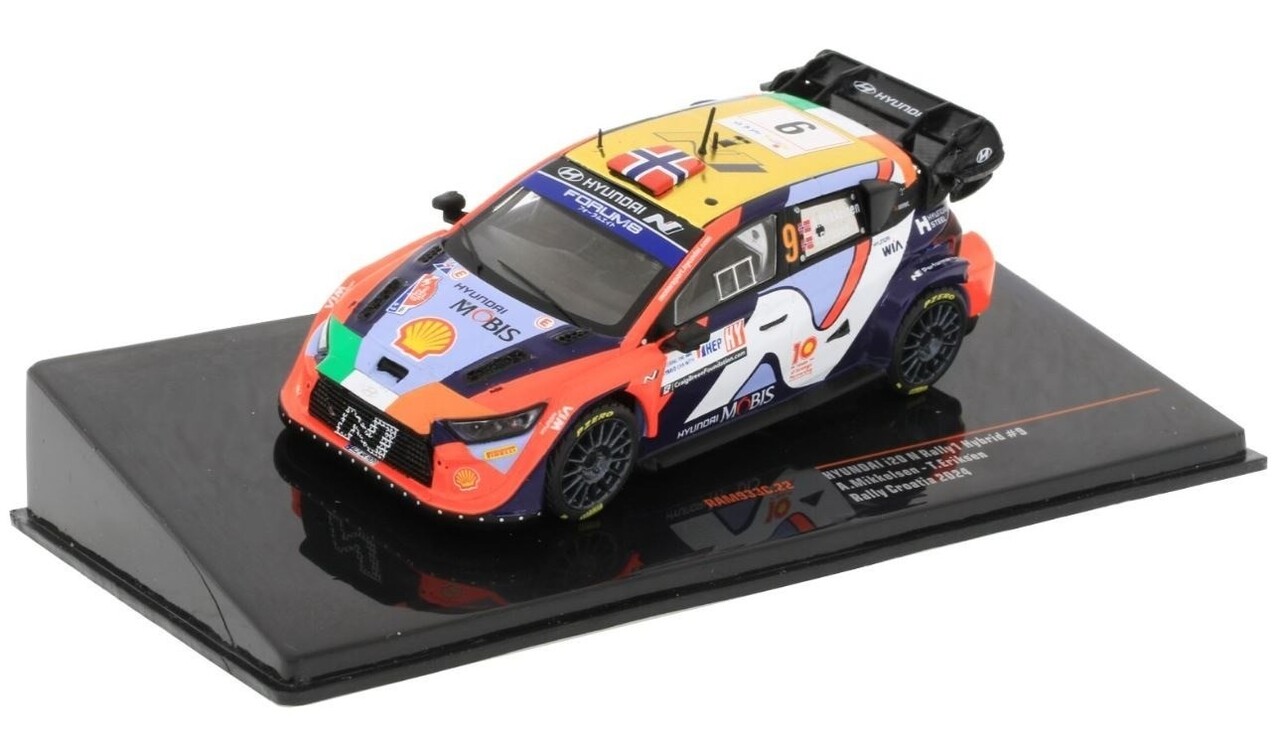Hyundai Hyundai i20 N Rally 1 #9 WRC Rally Croatia 2024 - 1:43 - IXO Models Hyundai Hyundai i20 N Rally 1 #9 WRC Rally Croatia 2024 - 1:43 - IXO Models