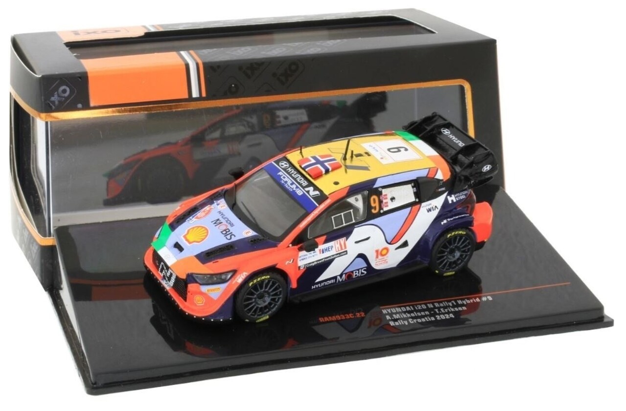 Hyundai Hyundai i20 N Rally 1 #9 WRC Rally Croatia 2024 - 1:43 - IXO Models Hyundai Hyundai i20 N Rally 1 #9 WRC Rally Croatia 2024 - 1:43 - IXO Models