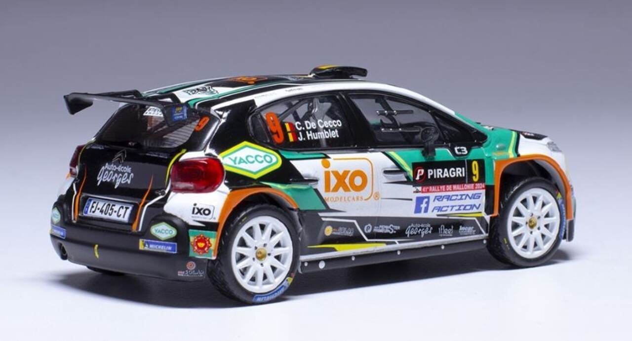 Citroen Citroen C3 Rally 2 #9 Rally WM Rally de Wallonie 2024 - 1:43 - IXO Models Citroen Citroen C3 Rally 2 #9 Rally WM Rally de Wallonie 2024 - 1:43 - IXO Models