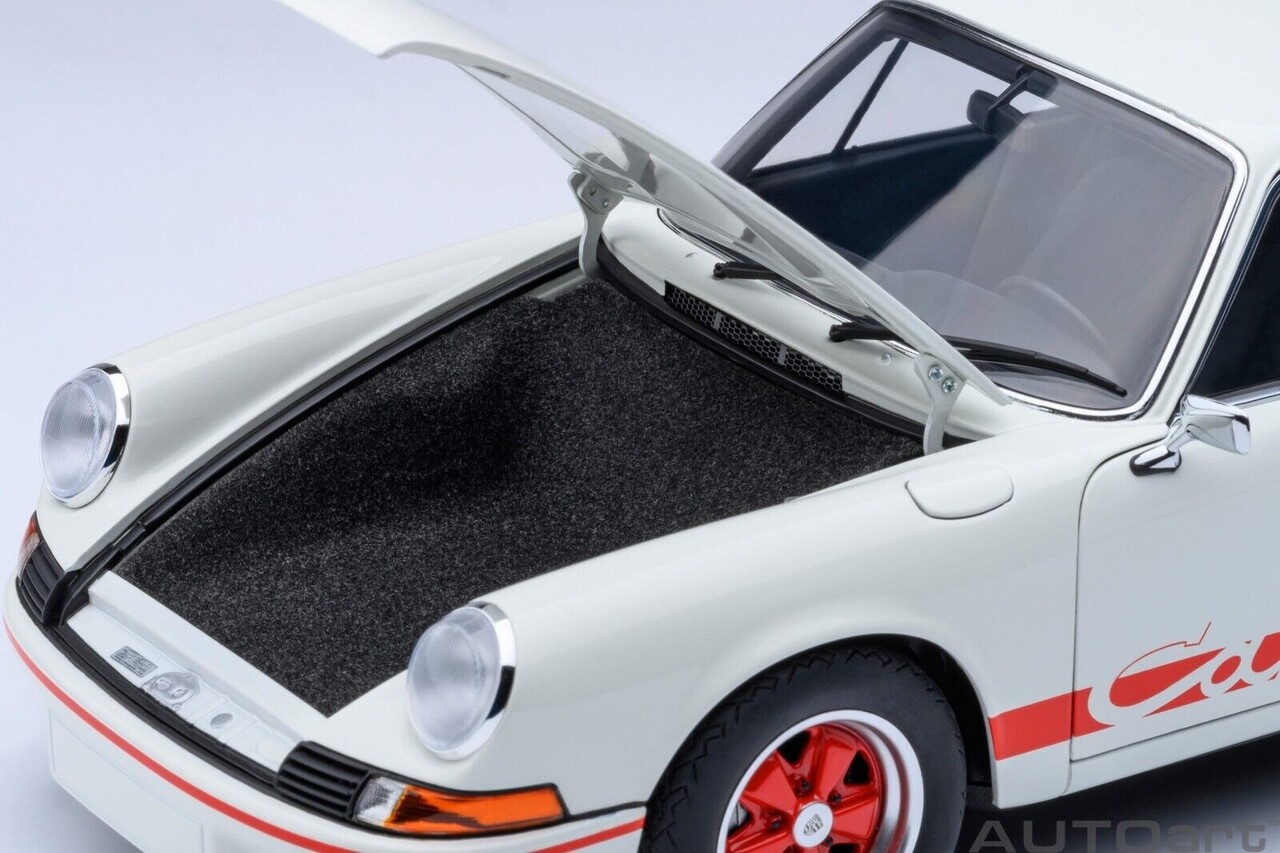 Porsche Porsche 911 Carrera 2.7 RS Grand Prix White + Red Stripes - 1:18 - AUTOart Porsche Porsche 911 Carrera 2.7 RS Grand Prix White + Red Stripes - 1:18 - AUTOart