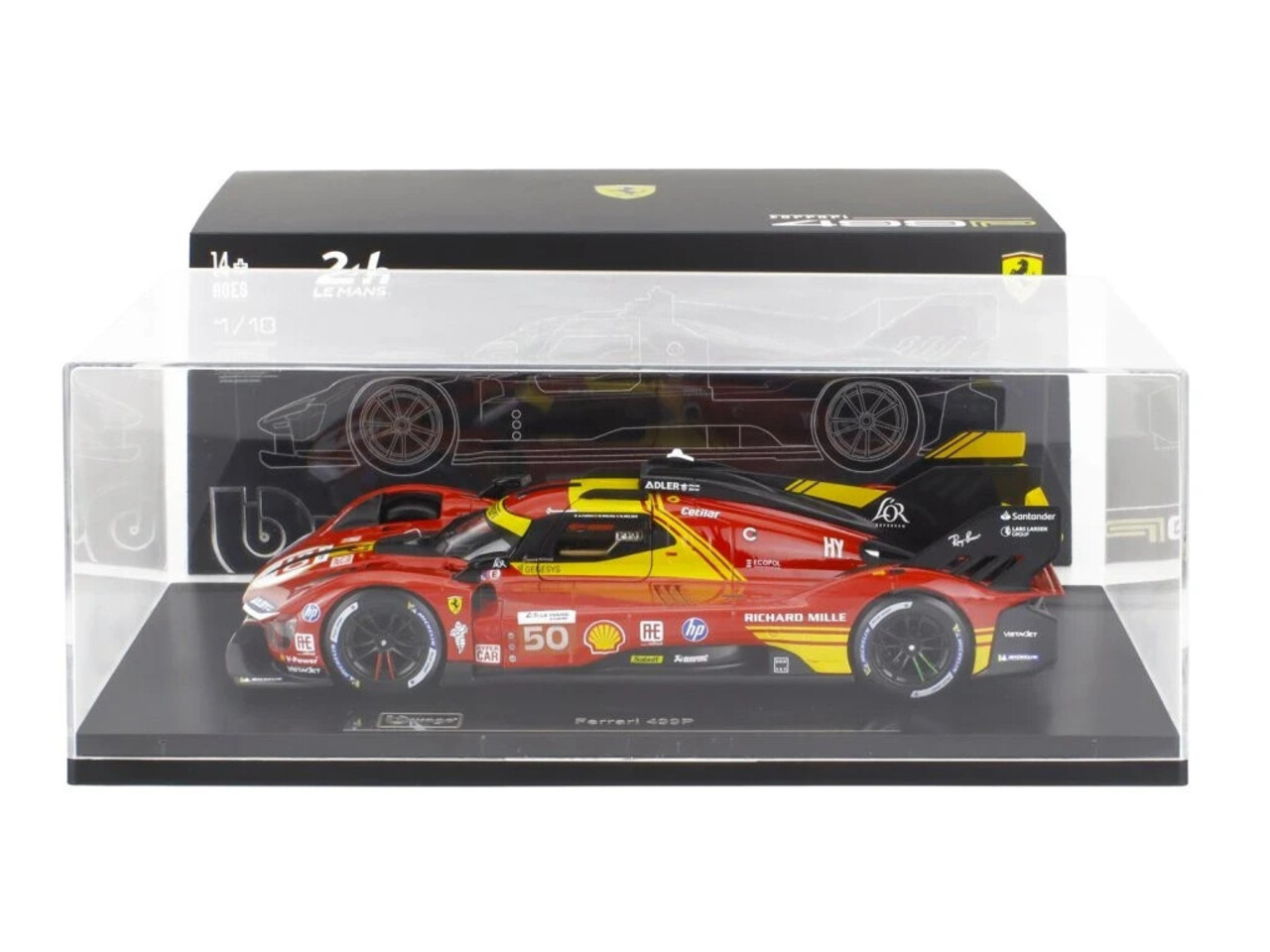 Ferrari Ferrari 499P #50 24h Le Mans + Showcase - 1:18 - Bburago