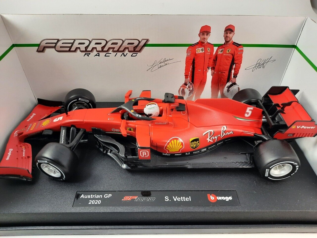 Formule 1 Ferrari SF1000 Team Scuderia Ferrari #5 GP Austria 2020 (S.Vettel) - 1:18 - Bburago