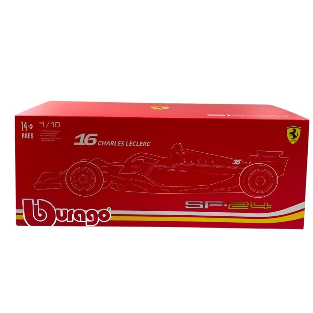 Formule 1 Ferrari SF-24 #16 Team Scuderia Ferrari 4th GP Imola 2024 C. Leclerc + Showcase- 1:18 - Bburago