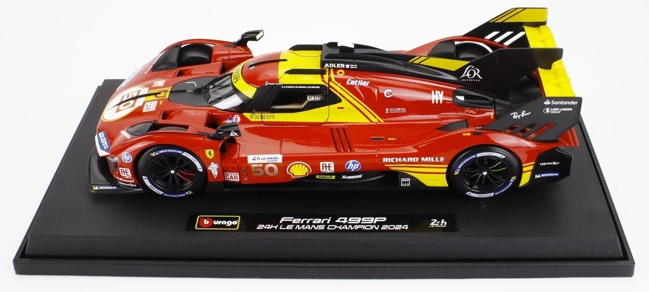 Ferrari Ferrari 499P #50 3.0L Turbo V6 Team AF Corse Winner 24H Le Mans 2024 - 1:18 - Bburago