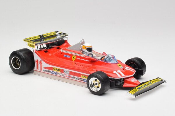 Formule 1 erFerrari F1 312T4 #11 Winner GP Monza 1979 World Champion 1979 (J.Scheckter) + Pilot Figure  - 1:18 - Bburago