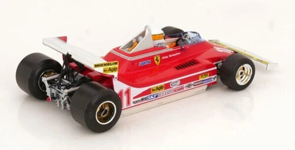 Formule 1 Ferrari F1 312T4 Short Tail #11 Winner GP Monaco 1979 World Champion (J.Scheckter) + Pilot Figure -1:18 - Bburago Formule 1 Ferrari F1 312T4 Short Tail #11 Winner GP Monaco 1979 World Champion (J.Scheckter) + Pilot Figure -1:18 - Bburago