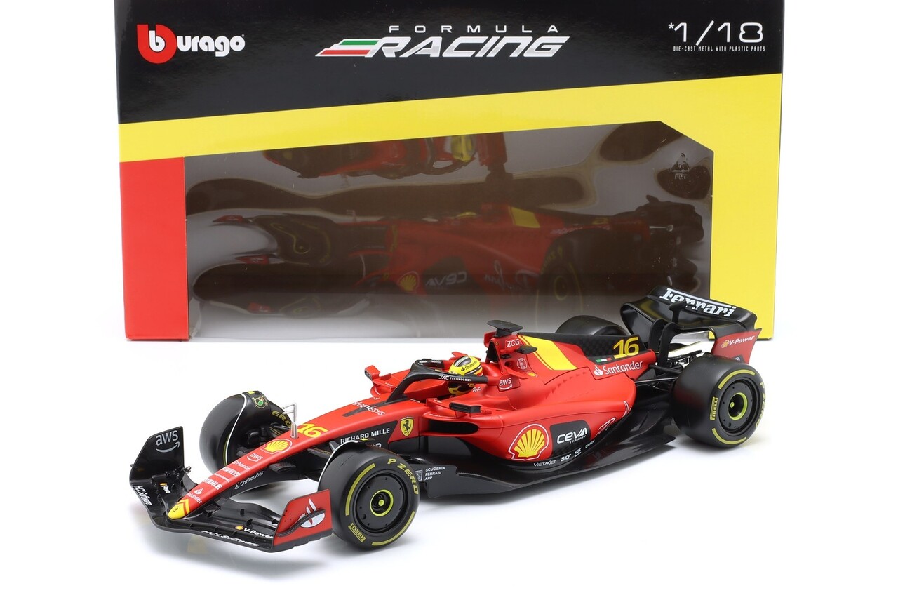 Formule 1 Ferrari SF-23 Team Scuderia Ferrari #16 4th GP Italy 2023 (C.Leclerc) - 1:18 - Bburago