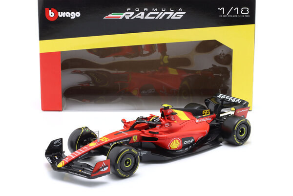 Formule 1 Ferrari SF-23 Team Scuderia Ferrari #55 Pole Position 3rd GP Italy 2023 (C.Sainz) - 1:18 - Bburago Formule 1 Ferrari SF-23 Team Scuderia Ferrari #55 Pole Position 3rd GP Italy 2023 (C.Sainz) - 1:18 - Bburago