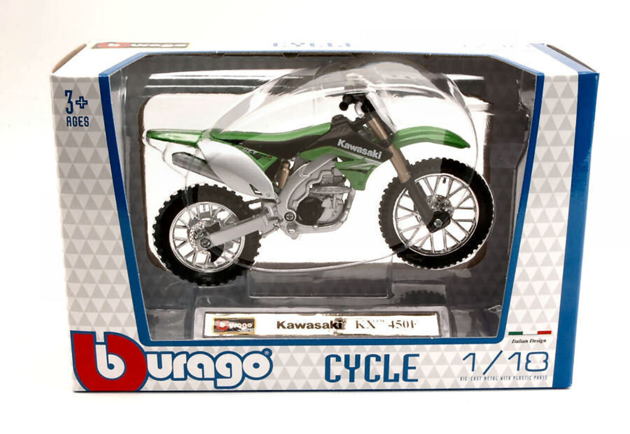 Kawasaki Kawasaki KX 450F 2010  - 1:18 - Bburago Kawasaki Kawasaki KX 450F 2010  - 1:18 - Bburago