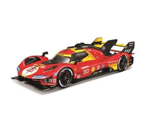 Ferrari Ferrari 499P 3.0L Turbo V6 Team Ferrari AF Corse #50 Winner 24H Le Mans 2024 - 1:24 - Bburago Ferrari Ferrari 499P 3.0L Turbo V6 Team Ferrari AF Corse #50 Winner 24H Le Mans 2024 - 1:24 - Bburago
