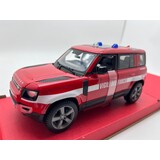 Land Rover Land Rover New Defender 110 Fire Department 2022 - 1:24 - Bburago Land Rover Land Rover New Defender 110 Fire Department 2022 - 1:24 - Bburago
