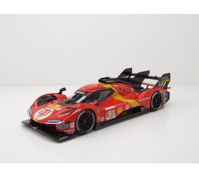Ferrari Ferrari 499P 3.0L Turbo V6 Team Ferrari AF Corse #51 Winner 24H Le Mans 2023 - 1:24 - Bburago Ferrari Ferrari 499P 3.0L Turbo V6 Team Ferrari AF Corse #51 Winner 24H Le Mans 2023 - 1:24 - Bburago