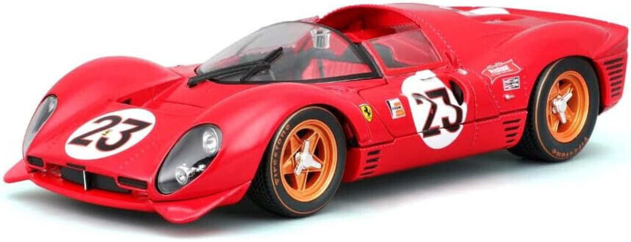 Ferrari Ferrari 330P4/P3 4.0L V12 Spider Team Ferrari #23 Winner 24H Daytona 1967  - 1:24 - Bburago Ferrari Ferrari 330P4/P3 4.0L V12 Spider Team Ferrari #23 Winner 24H Daytona 1967  - 1:24 - Bburago