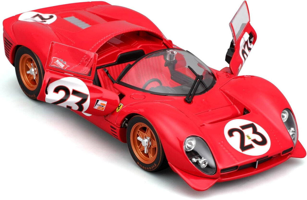 Ferrari Ferrari 330P4/P3 4.0L V12 Spider Team Ferrari #23 Winner 24H Daytona 1967  - 1:24 - Bburago Ferrari Ferrari 330P4/P3 4.0L V12 Spider Team Ferrari #23 Winner 24H Daytona 1967  - 1:24 - Bburago