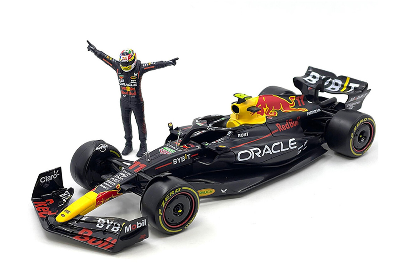 Formule 1 Red Bull RB19 Team Oracle Red Bull Racing #11 World Champion Season 2023 Sergio Perez + Figure + Figure- 1:24 - Bburago   - Copy Formule 1 Red Bull RB19 Team Oracle Red Bull Racing #11 World Champion Season 2023 Sergio Perez + Figure + Figure- 1:24 - Bburago   - Copy