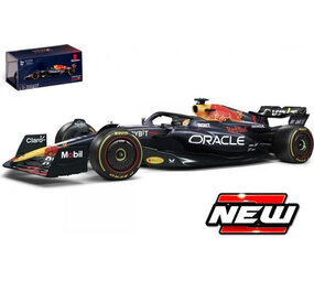 Formule 1 Red Bull RB19 Team Oracle Red Bull Racing #1 World Champion Winner GP Miami 2023 Max Verstappen + Figure + Showcase 1:24 - Bburago