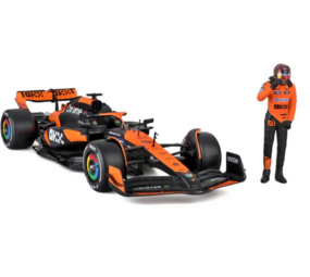 McLaren McLaren MCL38 #81 Oscar Piastri 2024 + Figure - 1:24 - Bburago