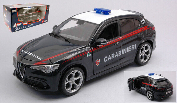 Alfa Romeo Alfa Romeo Stelvio Carabinieri 2017 - 1:24 - Bburago Alfa Romeo Alfa Romeo Stelvio Carabinieri 2017 - 1:24 - Bburago