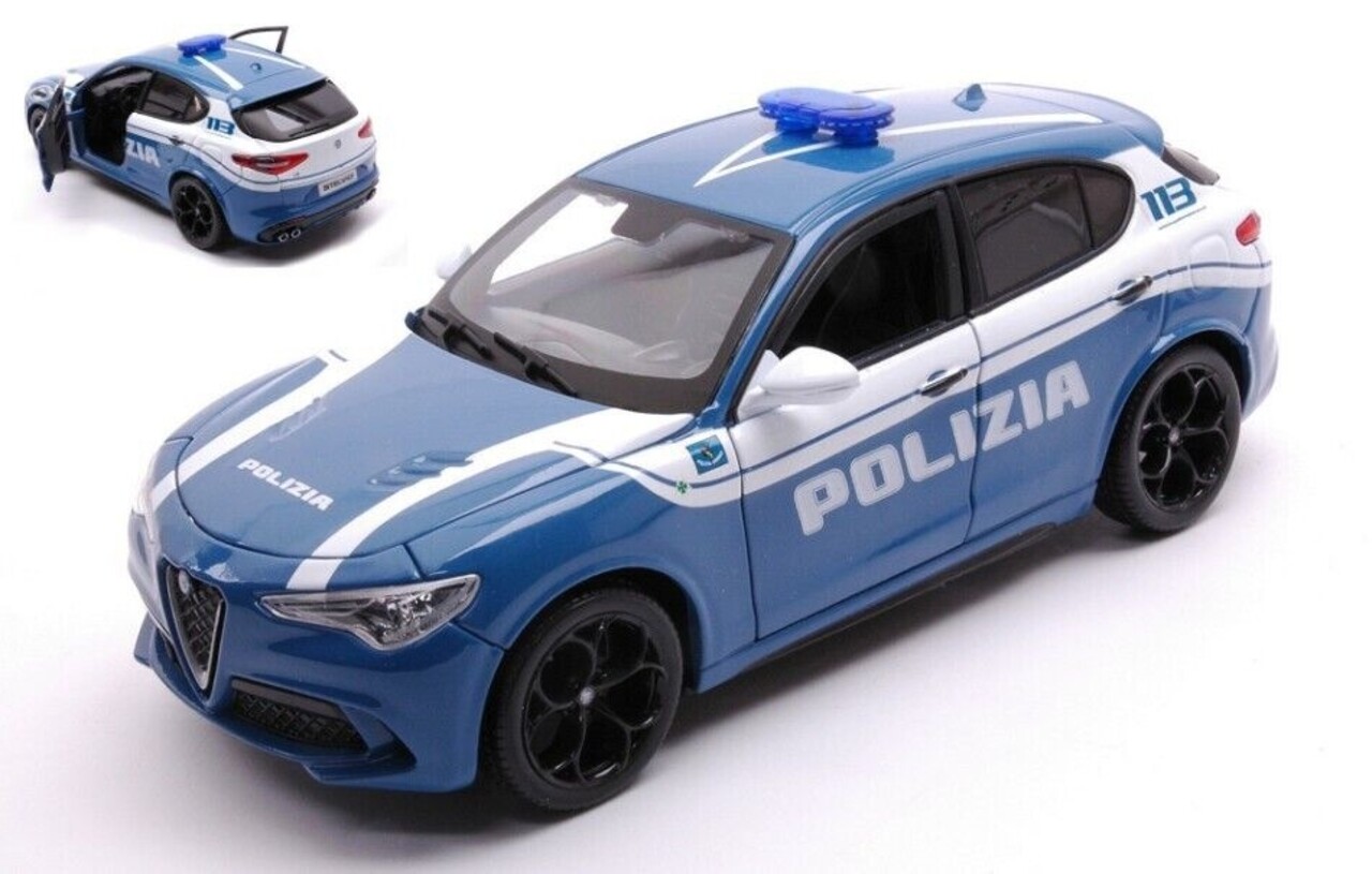Alfa Romeo Alfa Romeo Stelvio Polizia 2017 - 1:24 - Bburago Alfa Romeo Alfa Romeo Stelvio Polizia 2017 - 1:24 - Bburago