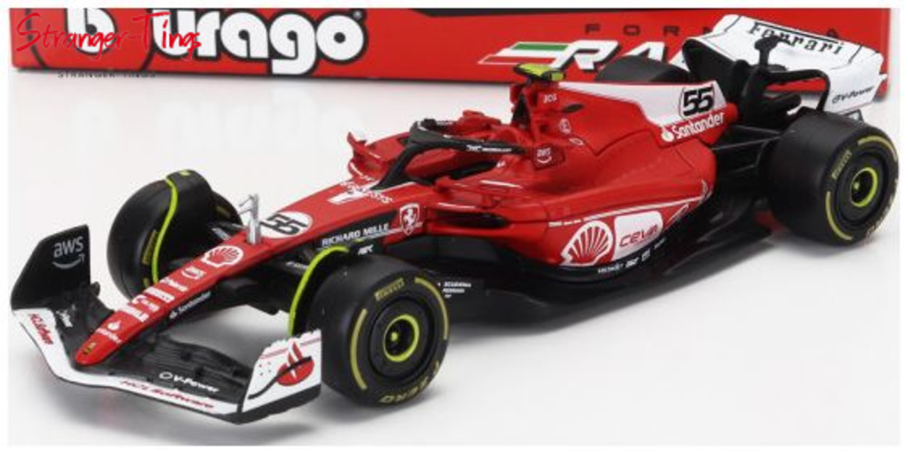 Formule 1 Scuderia Ferrari SF-23 #55 GP USA Las Vegas 2023 (C.Sainz) - 1:43 - Bburago Formule 1 Scuderia Ferrari SF-23 #55 GP USA Las Vegas 2023 (C.Sainz) - 1:43 - Bburago
