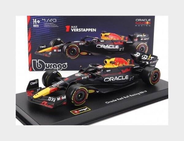 Formule 1 Red Bull F1 RB19 #1 Team Oracle Red Bull Racing World Champion Season 2023 (M.Verstappen) + Pilot + Showcase - 1:43 - Bburago Formule 1 Red Bull F1 RB19 #1 Team Oracle Red Bull Racing World Champion Season 2023 (M.Verstappen) + Pilot + Showcase - 1:43 - Bburago