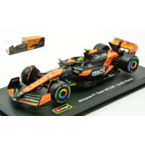 Formule 1 McLaren F1 MCL38 Team McLaren #4 Winner GP Miami 2024 First F1 Victory (L.Norris) + Pilot + Showcase - 1:43 - Bburago Formule 1 McLaren F1 MCL38 Team McLaren #4 Winner GP Miami 2024 First F1 Victory (L.Norris) + Pilot + Showcase - 1:43 - Bburago