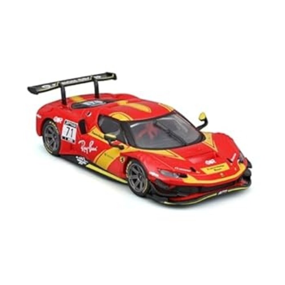 Ferrari Ferrari 296 GT3 3.0L Twin Turbo #71 Racing 2022 - 1:43 - Bburago Ferrari Ferrari 296 GT3 3.0L Twin Turbo #71 Racing 2022 - 1:43 - Bburago