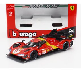 Ferrari Ferrari 499P 3.0L Tubo V6 #51 Team Ferrari AF Corse Winner 24H Le Mans 2023  - 1:43 - Bburago Ferrari Ferrari 499P 3.0L Tubo V6 #51 Team Ferrari AF Corse Winner 24H Le Mans 2023  - 1:43 - Bburago