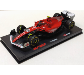 Formule 1 Ferrari SF-23 #55 Team Scuderia Ferrari GP Las Vegas 2023 (C.Sainz) + Pilot + Showcase - 1:43 - Bburago Formule 1 Ferrari SF-23 #55 Team Scuderia Ferrari GP Las Vegas 2023 (C.Sainz) + Pilot + Showcase - 1:43 - Bburago