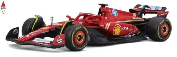 Formule 1 Ferrari F1-75 #55 Team Scuderia Ferrari 5th GP Emilia Romagna Imola 2024 (C.Sainz) - 1:43 - Bburago Formule 1 Ferrari F1-75 #55 Team Scuderia Ferrari 5th GP Emilia Romagna Imola 2024 (C.Sainz) - 1:43 - Bburago