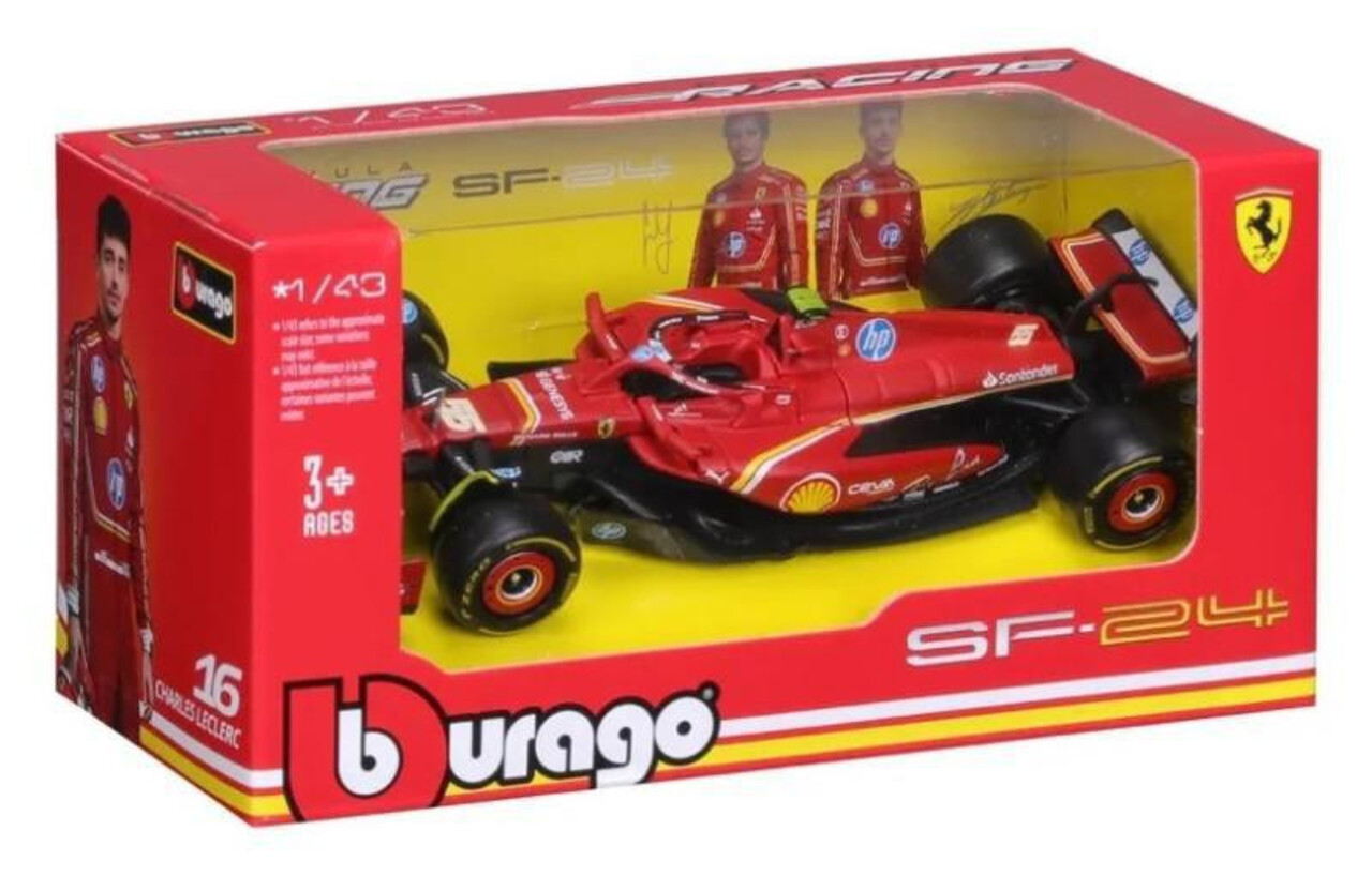 Formule 1 Ferrari F1-75 #55 Team Scuderia Ferrari 5th GP Emilia Romagna Imola 2024 (C.Sainz) - 1:43 - Bburago Formule 1 Ferrari F1-75 #55 Team Scuderia Ferrari 5th GP Emilia Romagna Imola 2024 (C.Sainz) - 1:43 - Bburago