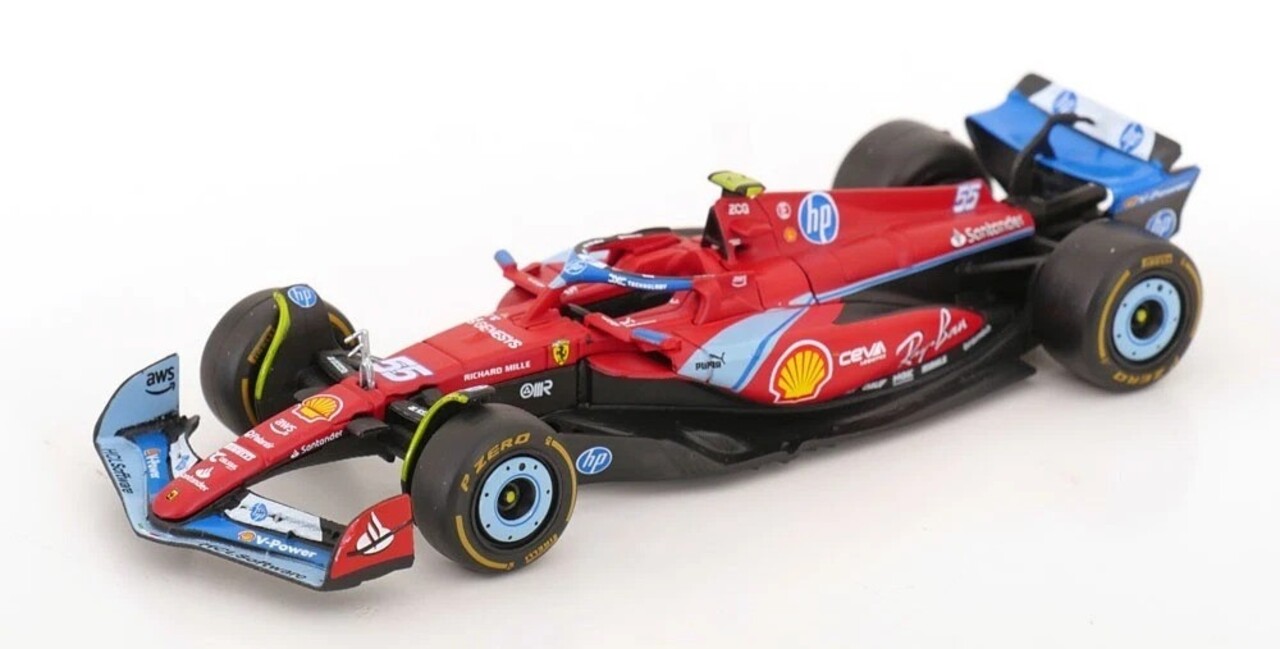 Formule 1 Ferrari F1-75 #55 Team Scuderia Ferrari 5th GP Miami 2024 (C.Sainz) - 1:43 - Bburago Formule 1 Ferrari F1-75 #55 Team Scuderia Ferrari 5th GP Miami 2024 (C.Sainz) - 1:43 - Bburago