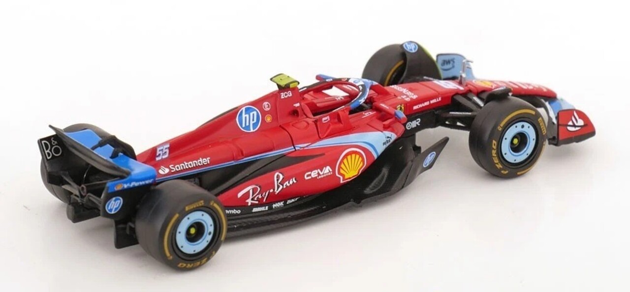 Formule 1 Ferrari F1-75 #55 Team Scuderia Ferrari 5th GP Miami 2024 (C.Sainz) - 1:43 - Bburago Formule 1 Ferrari F1-75 #55 Team Scuderia Ferrari 5th GP Miami 2024 (C.Sainz) - 1:43 - Bburago