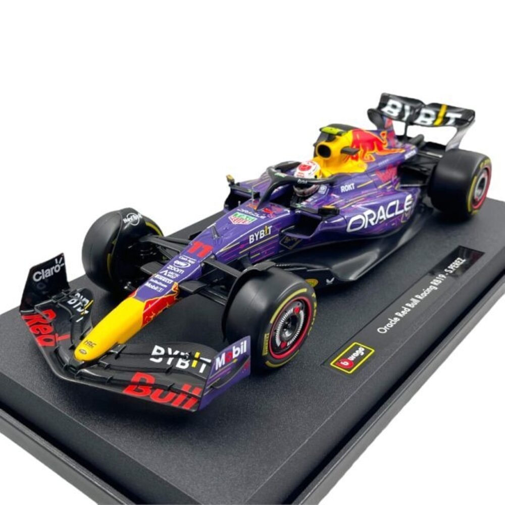 Formule 1 Red Bull F1 RB19 #11 Red Bull Racing 3rd GP Las Vegas 2023 (S.Perez) + Pilot + Showcase - 1:43 - Bburago Formule 1 Red Bull F1 RB19 #11 Red Bull Racing 3rd GP Las Vegas 2023 (S.Perez) + Pilot + Showcase - 1:43 - Bburago
