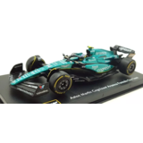 Formule 1 Aston Martin AMR23 #14 Team Aramco Cognizant Season 2023 (F.Alonzo) + Pilot + Showcase - 1:43 - Bburago Formule 1 Aston Martin AMR23 #14 Team Aramco Cognizant Season 2023 (F.Alonzo) + Pilot + Showcase - 1:43 - Bburago