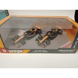 Formule 1 McLaren F1 2x MCL38 Team McLaren Season 2024 #4 (L.Norris) + #81 (O.Piastri) - 1:43 - Bburago Formule 1 McLaren F1 2x MCL38 Team McLaren Season 2024 #4 (L.Norris) + #81 (O.Piastri) - 1:43 - Bburago
