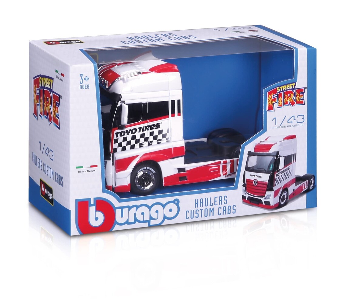 Mercedes-Benz Mercedes-Benz Actros 2 Gigaspace Tractor 4x2 Toyo Tires 2016 - 1:43 - Bburago Mercedes-Benz Mercedes-Benz Actros 2 Gigaspace Tractor 4x2 Toyo Tires 2016 - 1:43 - Bburago