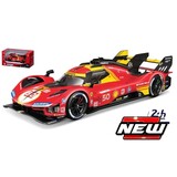 Ferrari Ferrari 499P 3.0L Tubo V6 #50 Team Ferrari AF Corse Winner 24H Le Mans 2024 - 1:43 - Bburago Ferrari Ferrari 499P 3.0L Tubo V6 #50 Team Ferrari AF Corse Winner 24H Le Mans 2024 - 1:43 - Bburago
