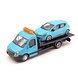 Car Transporter Flatbed Car Transporter + Renault Clio - 1:43 - Bburago Car Transporter Flatbed Car Transporter + Renault Clio - 1:43 - Bburago