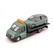 Car Transporter Flatbed Car Transporter + Ford Focus ST - 1:43 - Bburago Car Transporter Flatbed Car Transporter + Ford Focus ST - 1:43 - Bburago