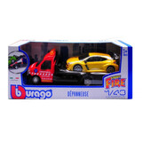 Car Transporter Flatbed Car Transporter + Renault Megane RS - 1:43 - Bburago Car Transporter Flatbed Car Transporter + Renault Megane RS - 1:43 - Bburago