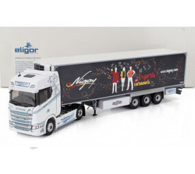 Renault Scania S500 Tractor 4x2 + Semi Reefer Trailer 3 Axle 'Blanc Transports' 2022 - 1:43 - Eligor Renault Scania S500 Tractor 4x2 + Semi Reefer Trailer 3 Axle 'Blanc Transports' 2022 - 1:43 - Eligor