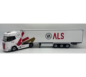 Iveco DAF XG Tractor 4x2 + Semi Reefer Trailer 3 Axle 'ALS Transports' 2021 - 1:43 - Eligor Iveco DAF XG Tractor 4x2 + Semi Reefer Trailer 3 Axle 'ALS Transports' 2021 - 1:43 - Eligor