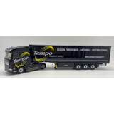 Iveco DAF XG+ Tractor 4x2 + Semi Curtainside Trailer 3 Axle 'Tempo' 2023  - 1:43 - Eligor Iveco DAF XG+ Tractor 4x2 + Semi Curtainside Trailer 3 Axle 'Tempo' 2023  - 1:43 - Eligor