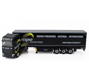 Iveco Scania S500 Tractor 4x2 + Semi Curtainside Trailer 3 Axle 'Tempo' 2023  - 1:43 - Eligor Iveco Scania S500 Tractor 4x2 + Semi Curtainside Trailer 3 Axle 'Tempo' 2023  - 1:43 - Eligor