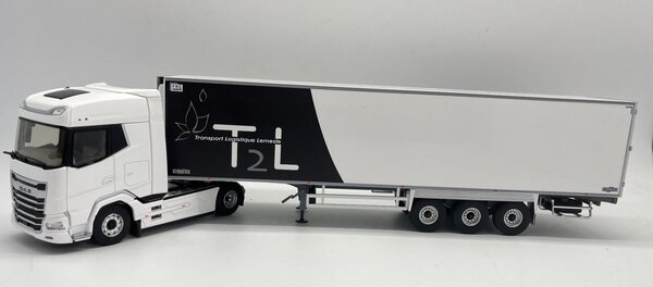 Daf DAF XG Tractor 4x2 + Semi Reefer Trailer 3 Axle 'T2L Transports' 2021 - 1:43 - Eligor