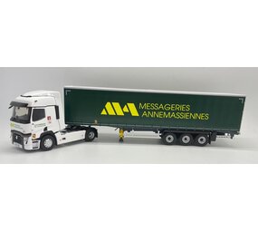 Renault Renault T460 Tractor 4x2 + Semi Curtainside Trailer 3 Axle 'Annemassiennes Transports  2021 - 1:43 - Eligor Renault Renault T460 Tractor 4x2 + Semi Curtainside Trailer 3 Axle 'Annemassiennes Transports  2021 - 1:43 - Eligor