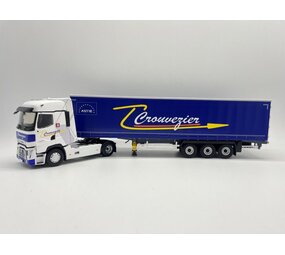 Renault Renault T520 Tractor 4x2 + Curtainside Semitrailer 3 Axle 'Couvezier Transports'  2021 - 1:43 - Eligor Renault Renault T520 Tractor 4x2 + Curtainside Semitrailer 3 Axle 'Couvezier Transports'  2021 - 1:43 - Eligor