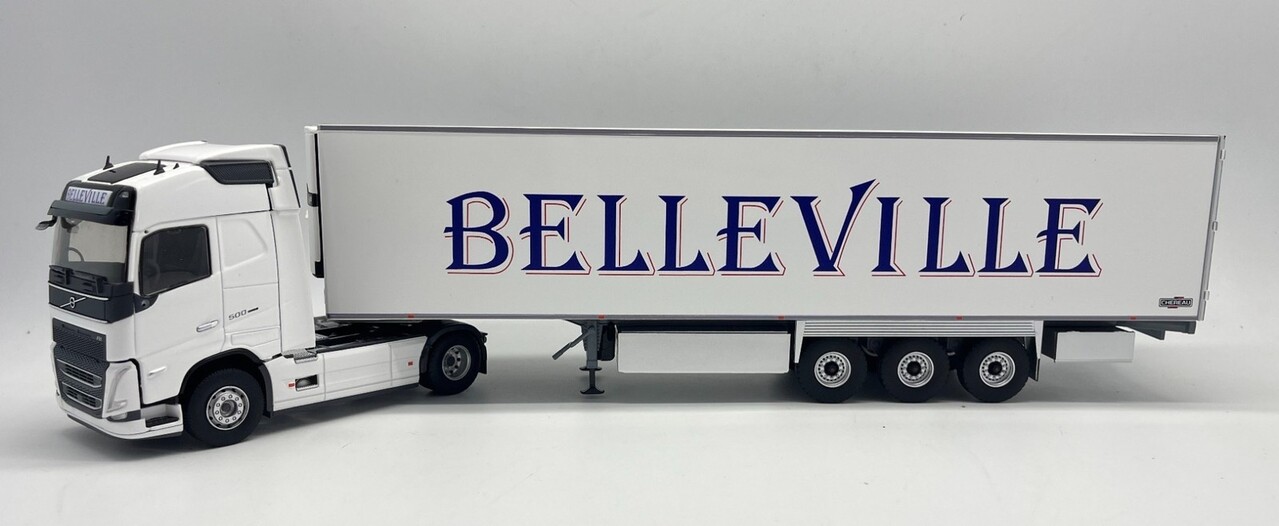 Volvo Volvo FH4 Tractor 4x2 + Semi Reefer Trailer 3 axle 'Belleville Transports' 2021 - 1:43 - Eligor Volvo Volvo FH4 Tractor 4x2 + Semi Reefer Trailer 3 axle 'Belleville Transports' 2021 - 1:43 - Eligor